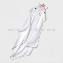 Unicornio con capucha Toalla de baño Skyline gris, super suave 100% algodón orgánico natural, hace excelente regalo para cualquier pequeño